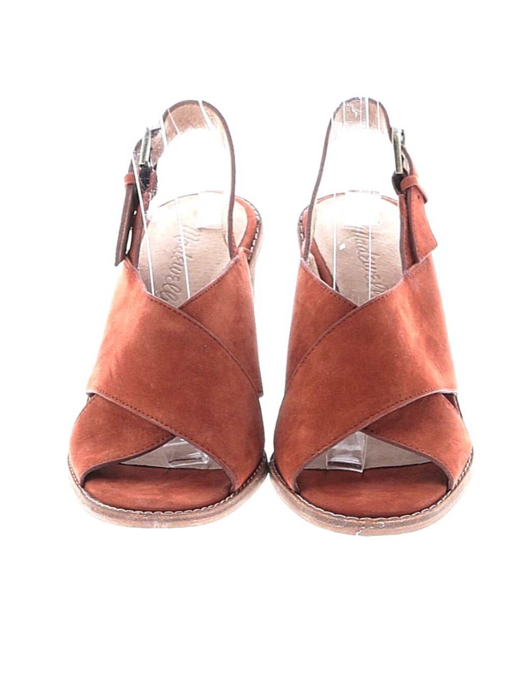 Madewell "Ruthie" Women's Crisscross Sandal in Nubuck Leather Suede-Size 6 - Picture 2 of 12